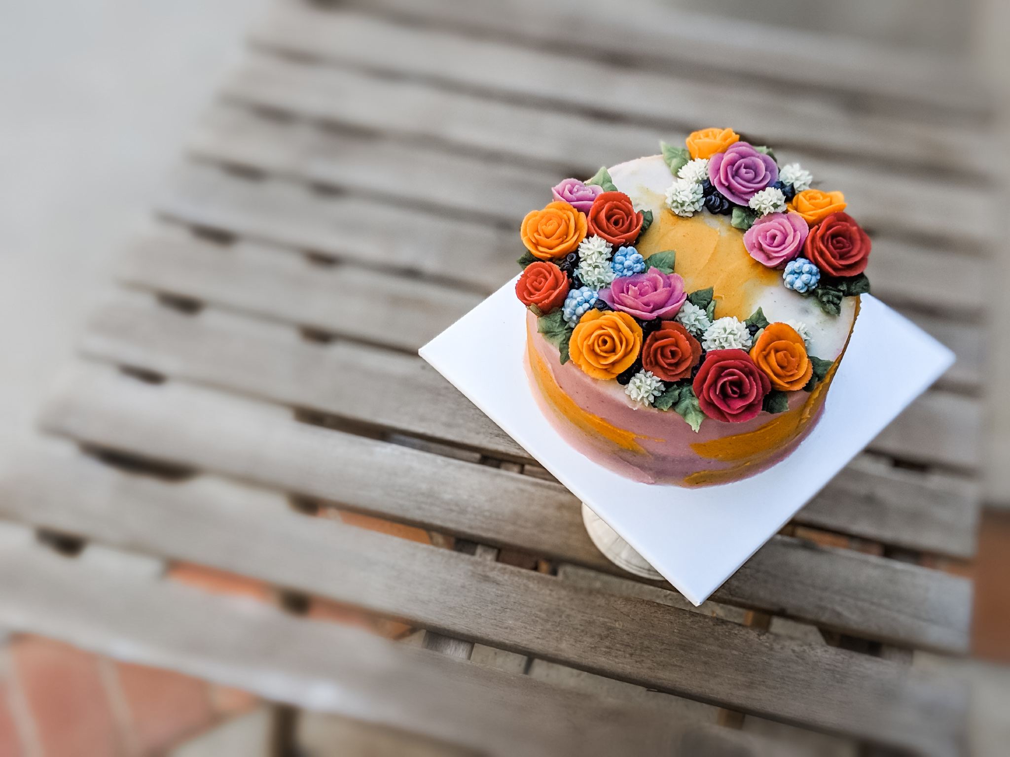 Bean Paste Flower Cake 6" PETALIMN